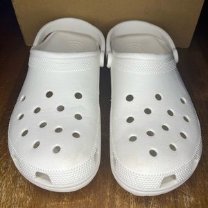 Crocs Men's Clogs White Rubber Sandals M Size 12